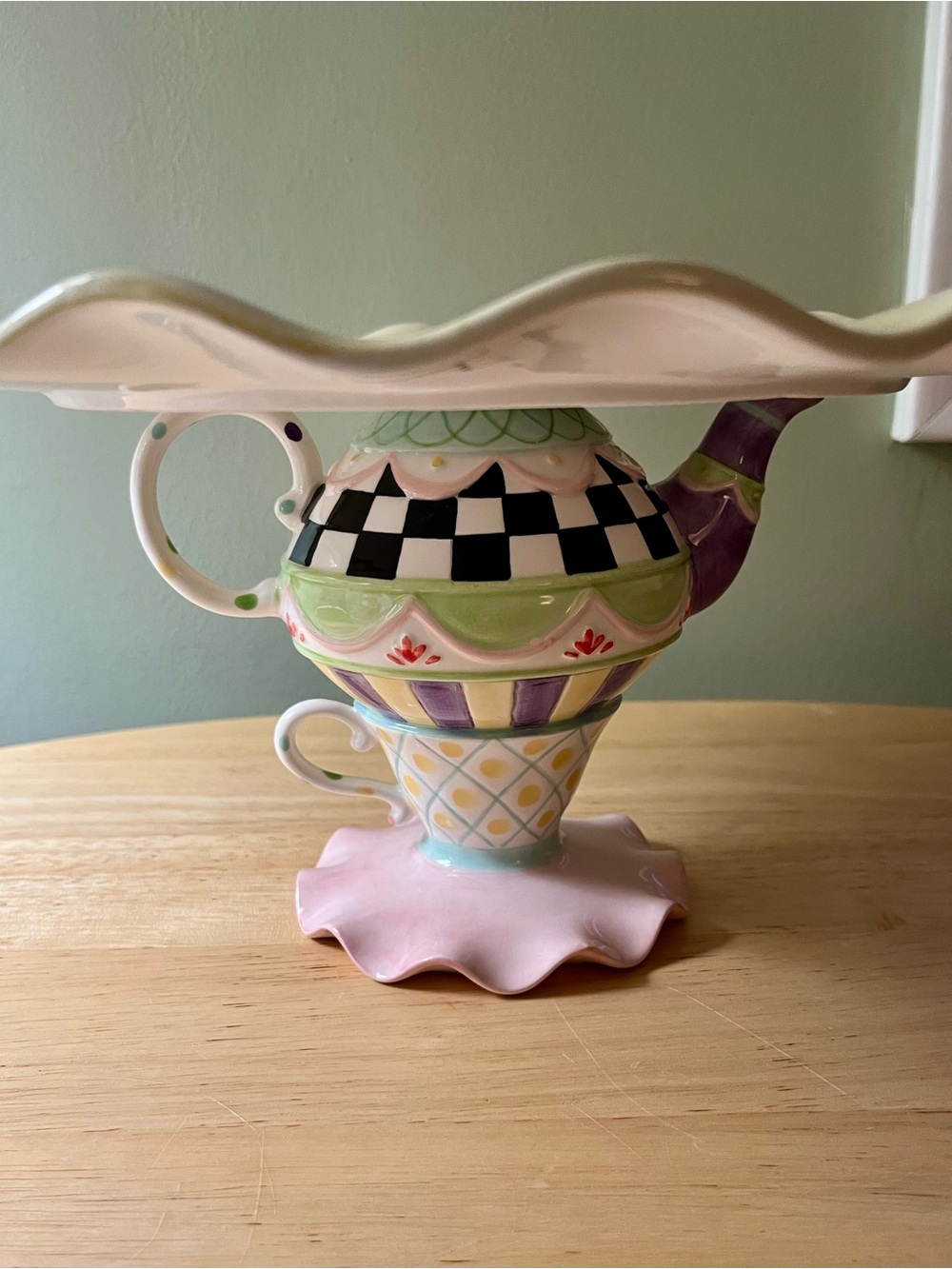 Mackenzie Childs Wonderland Cake Stand - Picture 2 of 4